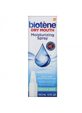 Biotene Dental Products, Dry Mouth Moisturizing Spray, Gentle Mint, 1.5 fl oz (44.3 ml)