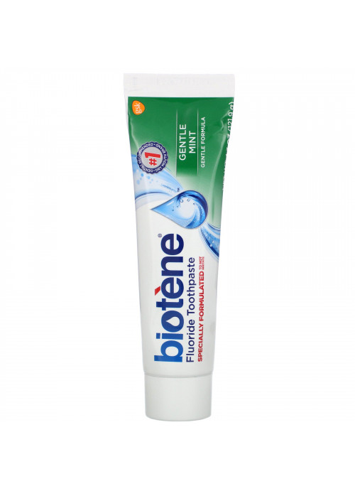 Biotene Dental Products, Gentle Formula Fluoride Toothpaste, Gentle Mint, 4.3 oz (121.9 g)