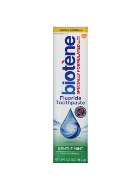 Biotene Dental Products, Gentle Formula Fluoride Toothpaste, Gentle Mint, 4.3 oz (121.9 g)
