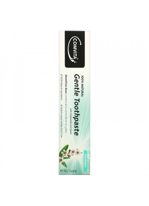 Comvita, 100% Natural Gentle Toothpaste with Chamomile and Xylitol, Spearmint, 3.5 oz  (100 g)