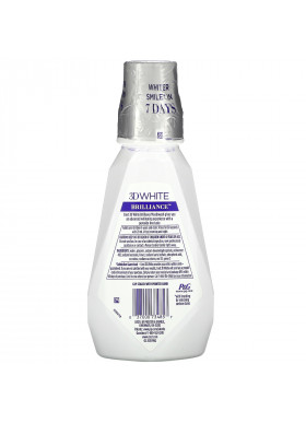 Crest, 3D White, Brilliance Whitening Mouthwash, Alcohol Free, Clean Mint, 16.9 fl oz (500 ml)