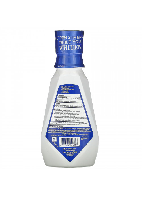 Crest, 3D White, Diamond Strong Mouthwash with Fluoride, Alcohol Free, Clean Mint, 16 fl oz (473 ml)