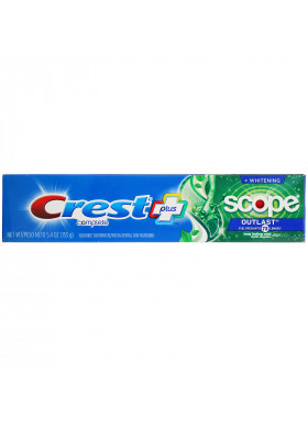 Crest, Complete, Scope, Outlast Plus Whitening,  Fluoride Toothpaste, Long Lasting Mint, 5.4 oz (153 g)