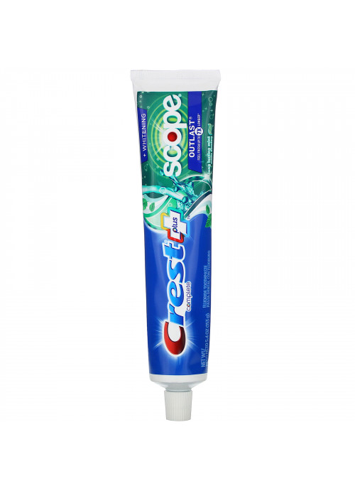 Crest, Complete, Scope, Outlast Plus Whitening,  Fluoride Toothpaste, Long Lasting Mint, 5.4 oz (153 g)