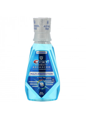 Crest, Pro Health Advanced, Multi-Protection Mouthwash, +Fluoride, Alcohol Free, 16.9 fl oz (500 ml)