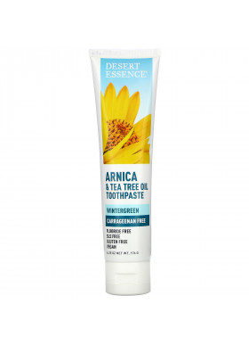 Desert Essence, Arnica & Tea Tree Oil Toothpaste, Wintergreen,  6.25 oz (176 g)