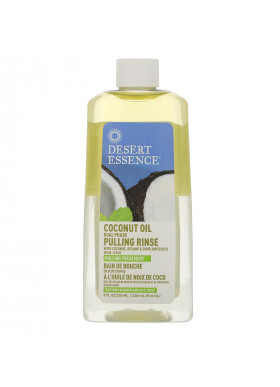 Desert Essence, Coconut Oil Dual Phase, Pulling Rinse, 8 fl oz (236 ml)