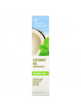 Desert Essence, Coconut Oil Toothpaste, Coconut Mint, 6.25 oz (176 g)
