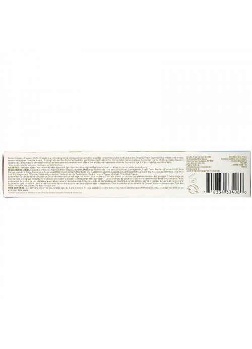 Desert Essence, Coconut Oil Toothpaste, Coconut Mint, 6.25 oz (176 g)
