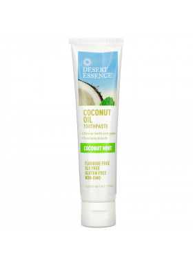 Desert Essence, Coconut Oil Toothpaste, Coconut Mint, 6.25 oz (176 g)