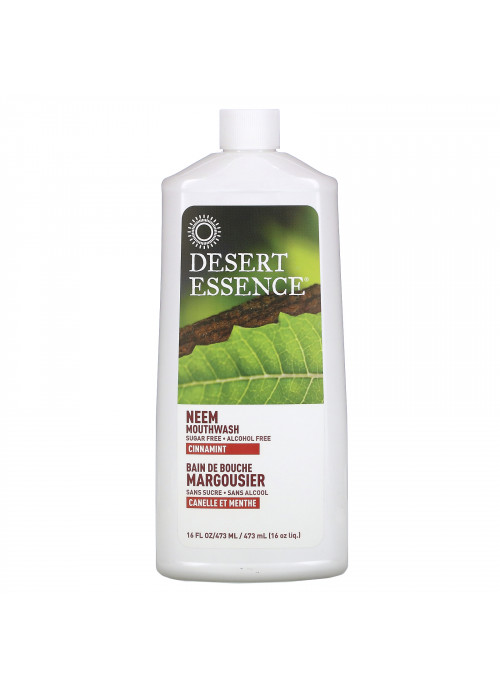 Desert Essence, Neem Mouthwash, Cinnamint, 16 fl oz (473 ml)