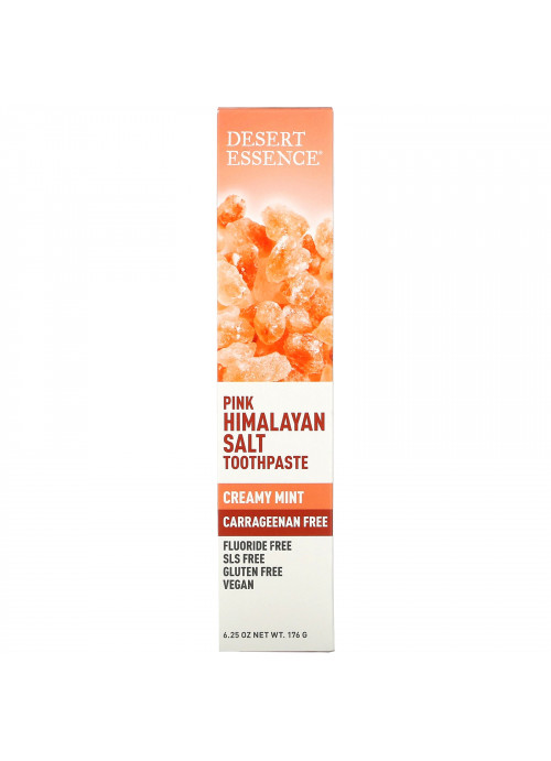 Desert Essence, Pink Himalayan Salt Toothpaste, Creamy Mint, 6.25 oz (176 g)