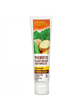 Desert Essence, Prebiotic, Plant-Based Toothpaste, Gingermint,  6.25 oz (176 g)