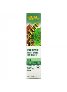 Desert Essence, Prebiotic, Plant-Based Toothpaste, Mint, 6.25 oz (176 g)
