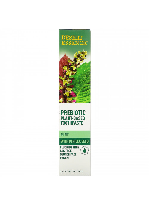 Desert Essence, Prebiotic, Plant-Based Toothpaste, Mint, 6.25 oz (176 g)