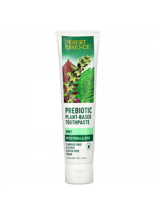 Desert Essence, Prebiotic, Plant-Based Toothpaste, Mint, 6.25 oz (176 g)