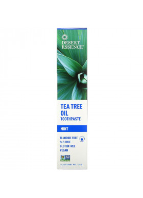 Desert Essence, Tea Tree Oil Toothpaste, Mint, 6.25 oz (176 g)