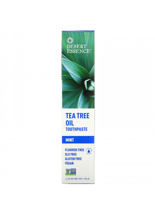 Desert Essence, Tea Tree Oil Toothpaste, Mint, 6.25 oz (176 g)