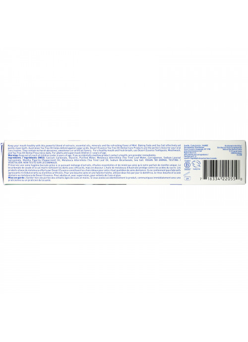 Desert Essence, Tea Tree Oil Toothpaste, Mint, 6.25 oz (176 g)