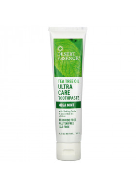 Desert Essence, Tea Tree Oil Ultra Care Toothpaste, Mega Mint, 6.25 oz (176 g)