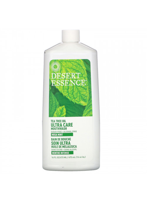 Desert Essence, Ultra Care Mouthwash, Mega Mint, 16 fl oz (473 ml)