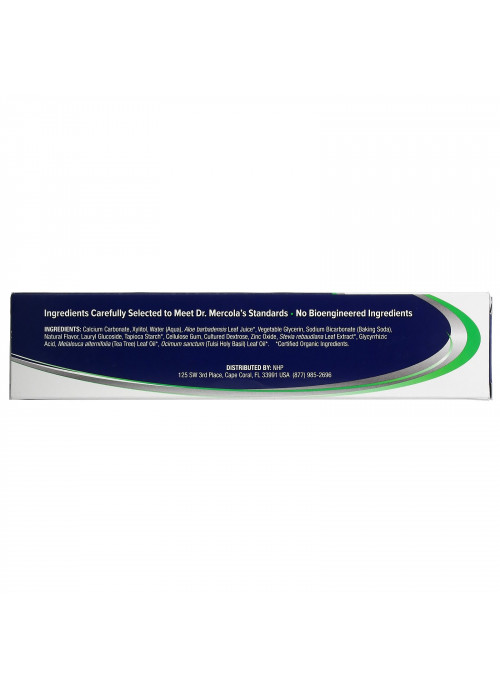 Dr. Mercola, Refreshing Toothpaste with Tulsi, Cool Mint, 3 oz (85 g)