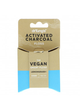 Dr. Tung's, Activated Charcoal Floss, Lemongrass, 30 yd (27 m)
