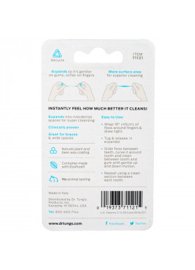 Dr. Tung's, Smart Floss, Natural Cardamom Flavor, 30 yd (27 m)
