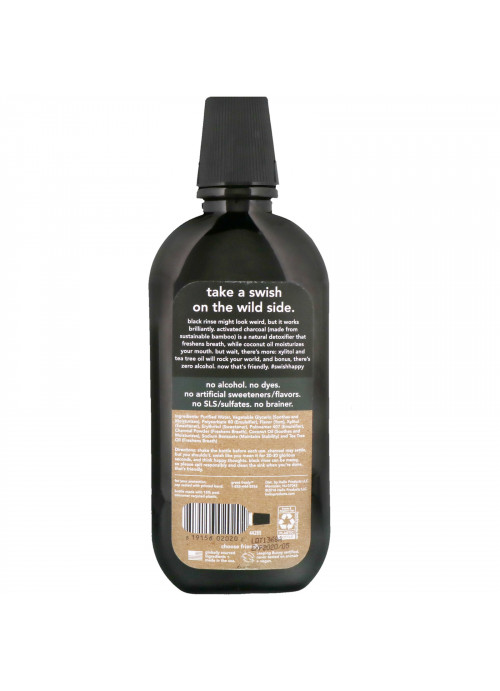 Hello, Activated Charcoal, Extra Freshening Mouthwash, Natural Fresh Mint, 16 fl oz (473 ml)