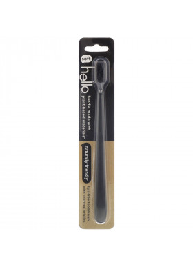 Hello, BPA-Free Toothbrush with Charcoal Bristles, 1 Toothbrush