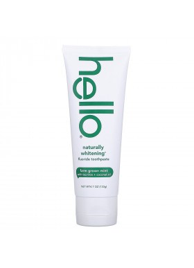 Hello, Naturally Whitening Fluoride Toothpaste, Farm Grown Mint, 4.7 oz (133 g)