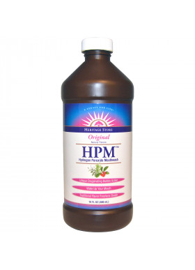 Heritage Store, HPM, Hydrogen Peroxide Mouthwash, Original, 16 fl oz (480 ml)