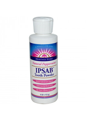 Heritage Store, IPSAB Tooth Powder, Natural Peppermint, 4 oz (113 g)