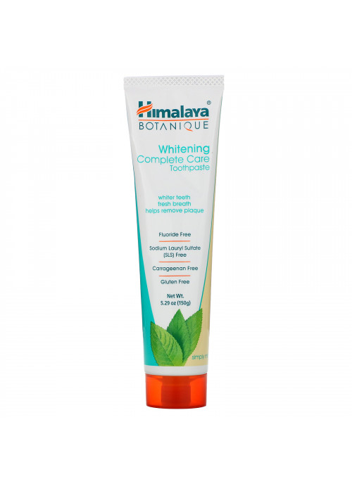 Himalaya, Botanique, Whitening Complete Care Toothpaste, Simply Mint, 5.29 oz (150 g)