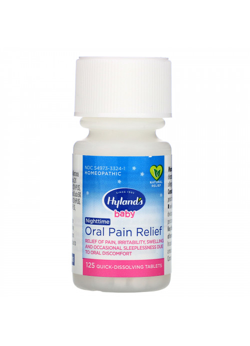 Hyland's, Baby, Oral Pain Relief Nighttime, 125 Quick-Dissolving Tablets