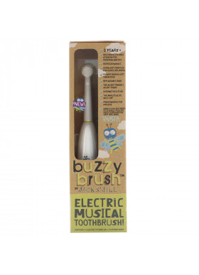 Jack n' Jill, Buzzy Brush, Electric Musical Toothbrush, 1 Electric Toothbrush + 1 Sticker Sheet