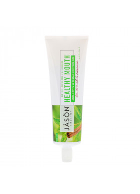 Jason Natural, Healthy Mouth, Anti-Cavity & Tartar Control Gel, Tea Tree Oil & Cinnamon, 6 oz (170 g)