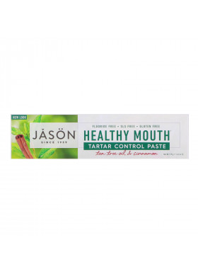 Jason Natural, Healthy Mouth, Tartar Control Paste, Tea Tree Oil & Cinnamon, 4.2 oz (119 g)