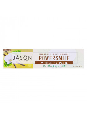 Jason Natural, Powersmile, Antiplaque & Whitening Toothpaste, Vanilla PowerMint, 6 oz (170 g)