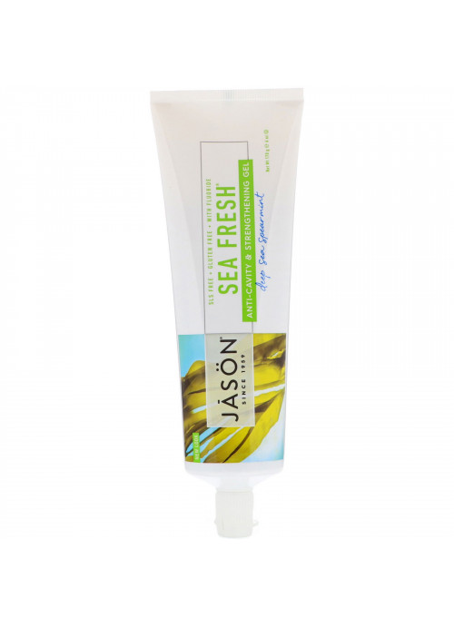 Jason Natural, Sea Fresh, Anti-Cavity & Strengthening Gel, Deep Sea Spearmint, 6 oz (170 g)