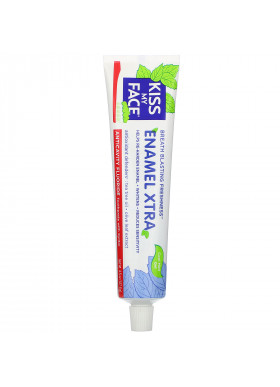 Kiss My Face, Enamel Extra, Anticavity Fluoride Toothpaste with Xylitol, Cool Mint Gel, 4.5 oz (127.6 g)