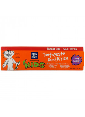 Kiss My Face, Obsessively Kids, Toothpaste, Fluoride Free, Berry Smart, 4 oz (113 g)