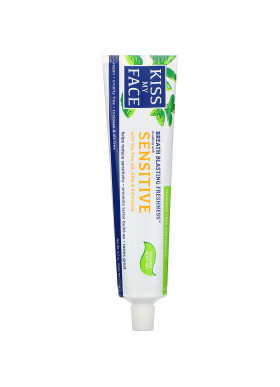 Kiss My Face, Sensitive Toothpaste with Tea Tree Oil, Aloe & Echinacea, Fluoride Free, Orange Mint Gel, 4.5 oz (127.6 g)