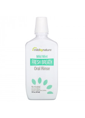 Mild By Nature, Fresh Breath Oral Rinse, No Alcohol, Mild Mint, 16 fl oz (473 ml)