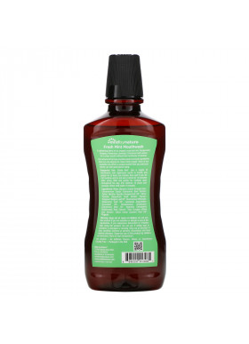 Mild By Nature, Mouthwash, Made with Peppermint Oil, Long-Lasting Fresh Breath, Fresh Mint, 16 fl oz