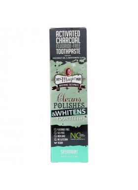 My Magic Mud, Activated Charcoal, Fluoride-Free, Whitening Toothpaste, Spearmint, 4 oz (113 g)
