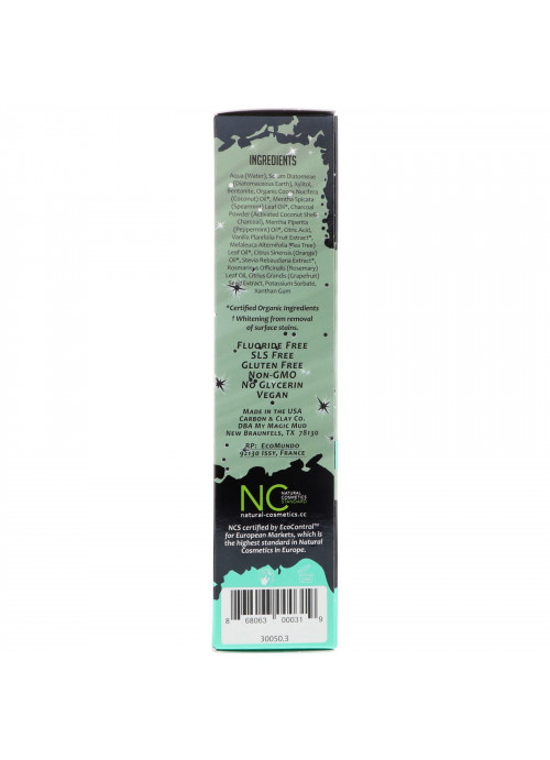 My Magic Mud, Activated Charcoal, Fluoride-Free, Whitening Toothpaste, Spearmint, 4 oz (113 g)