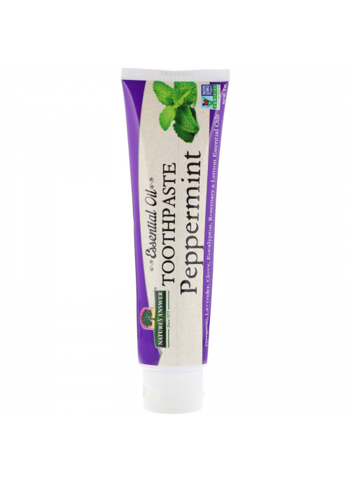 Nature's Answer, Essential Oil Toothpaste, Peppermint, 8 oz