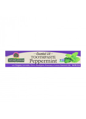 Nature's Answer, Essential Oil Toothpaste, Peppermint, 8 oz