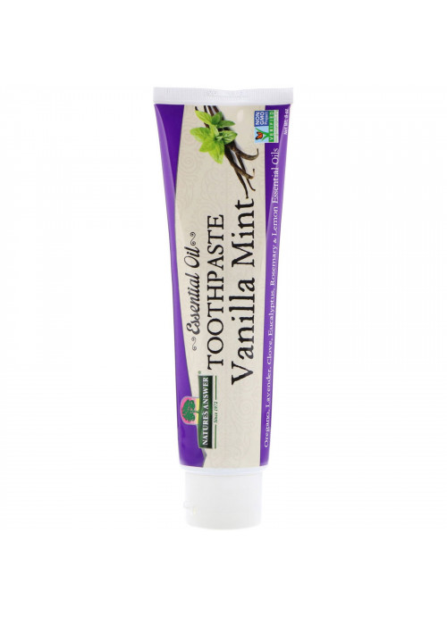 Nature's Answer, Essential Oil Toothpaste, Vanilla Mint, 8 oz
